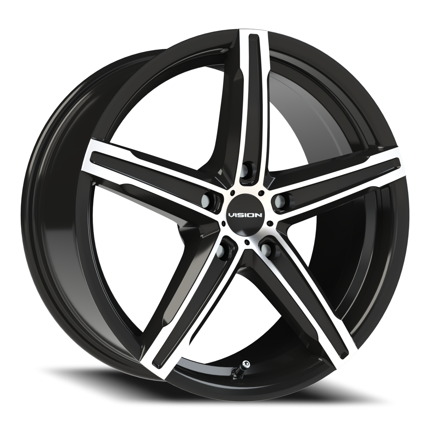 Vision Boost 17X8 Gloss Black Machined Face Wheel
