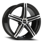Vision Boost 17X8 Gloss Black Machined Face Wheel