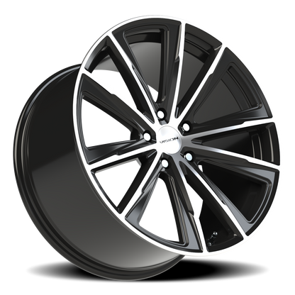 Vision Splinter 20X10.5 Gloss Black Machined Face Wheel