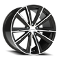 Vision Splinter 20X10.5 Gloss Black Machined Face Wheel