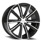 Vision Splinter 20X9 Gloss Black Machined Face Wheel
