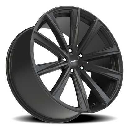 Vision Splinter 22X10.5 Satin Black Wheel