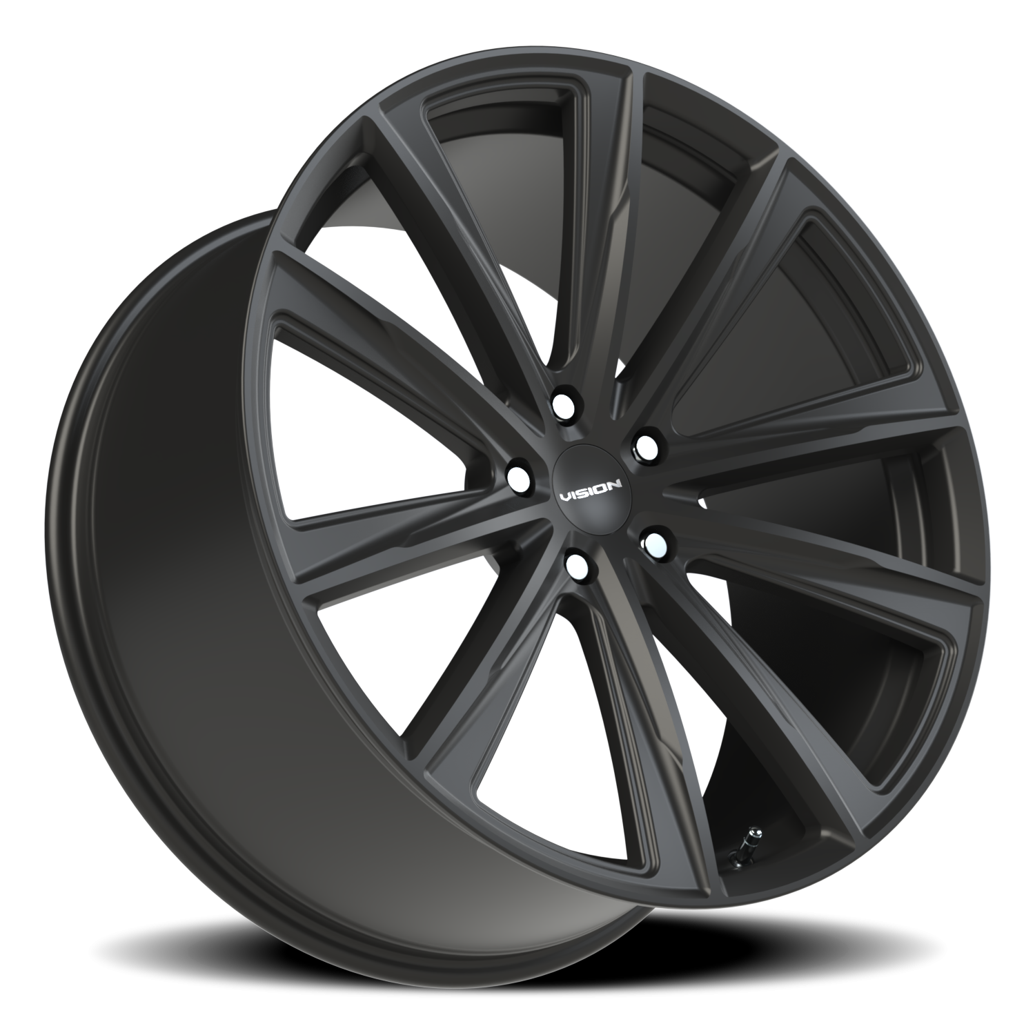 Vision Splinter 22X10.5 Satin Black Wheel