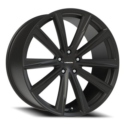 Vision Splinter 22X10.5 Satin Black Wheel