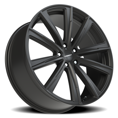 Vision Splinter 22X9 Satin Black Wheel