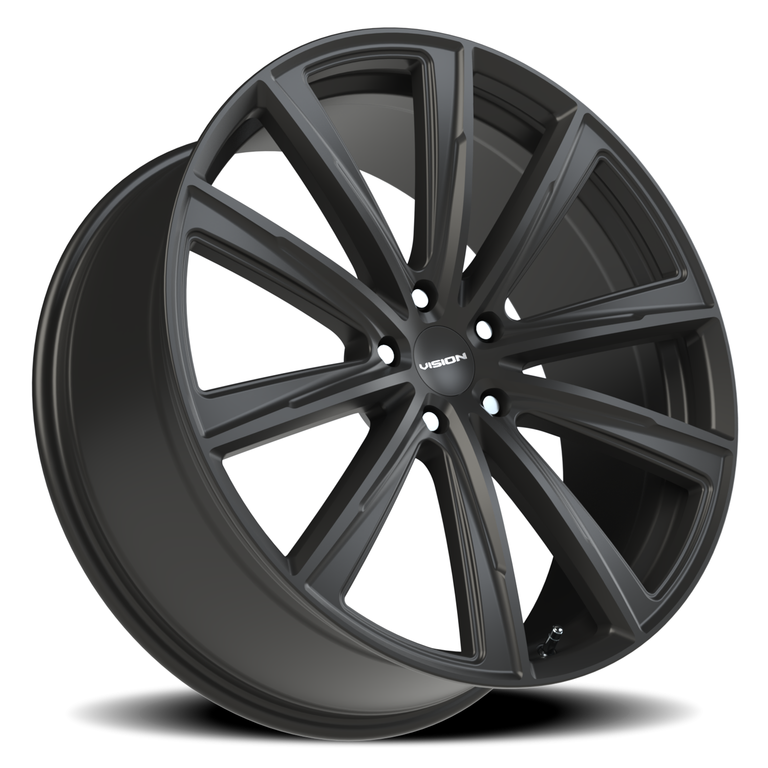 Vision Splinter 22X9 Satin Black Wheel