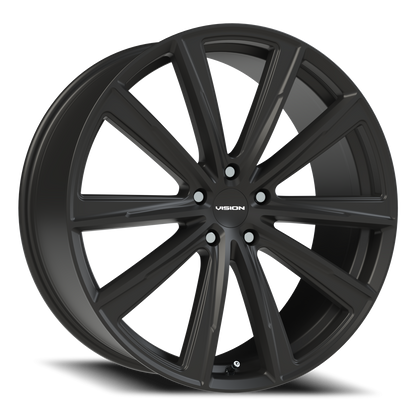 Vision Splinter 22X9 Satin Black Wheel