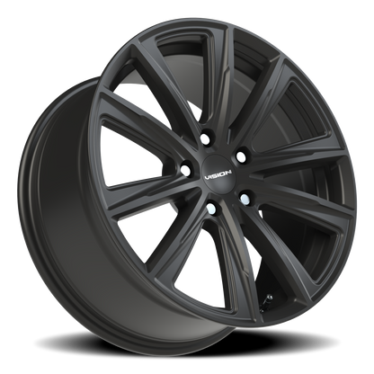 Vision Splinter 18X8.5 Satin Black Wheel