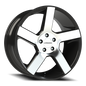 Vision Switchback 20X9 Gloss Black Machined Face Wheel