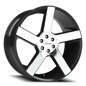Vision Switchback 22X9.5 Gloss Black Machined Face Wheel