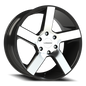 Vision Switchback 20X9 Gloss Black Machined Face Wheel