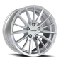 Vision Axis 16X7.5 Hyper Silver Machined Face Wheel