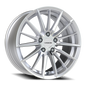 Vision Axis 17X8 Hyper Silver Machined Face Wheel