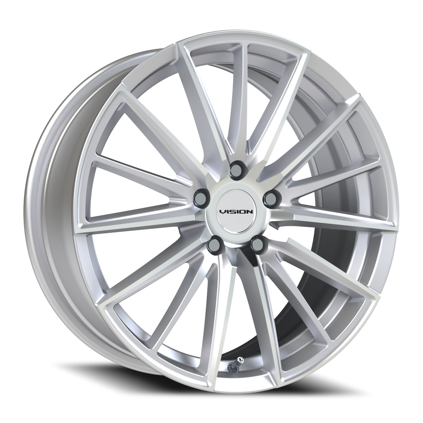 Vision Axis 19X8 Hyper Silver Machined Face Wheel