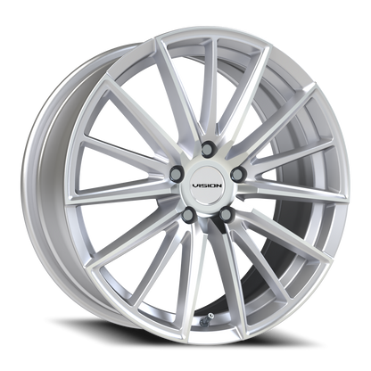 Vision Axis 19X8 Hyper Silver Machined Face Wheel