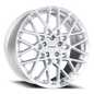 Vision Recoil 20X8.5 Hyper Silver Wheel