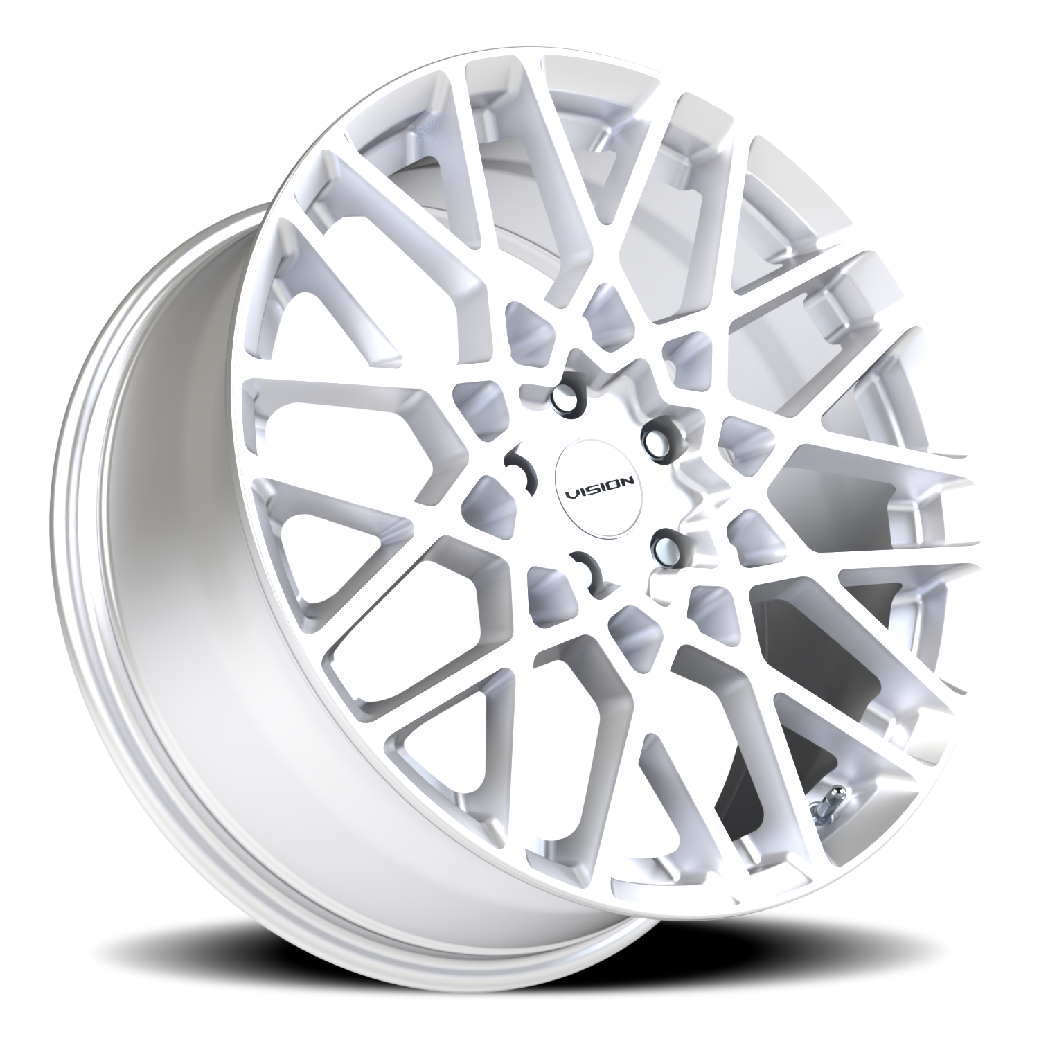 Vision Recoil 20X8.5 Hyper Silver Wheel