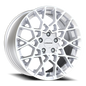 Vision Recoil 17X8 Hyper Silver Wheel