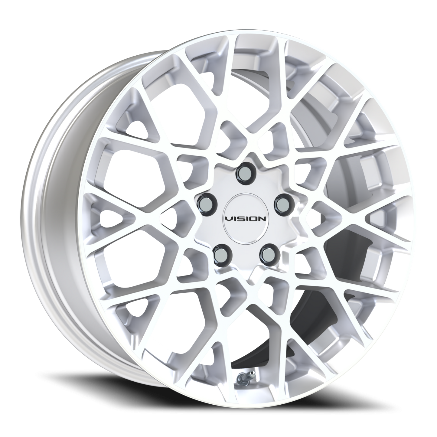 Vision Recoil 17X8 Hyper Silver Wheel
