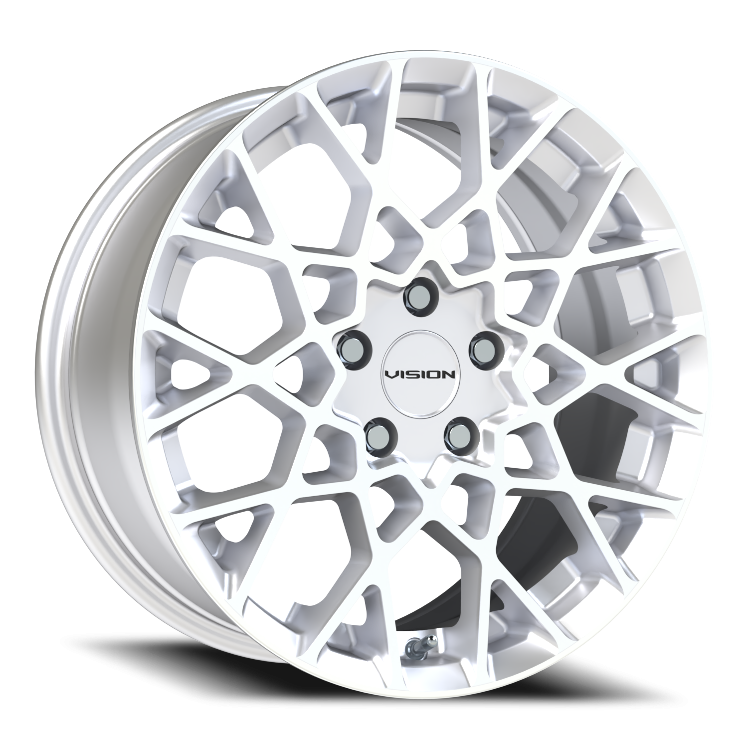 Vision Recoil 17X8 Hyper Silver Wheel