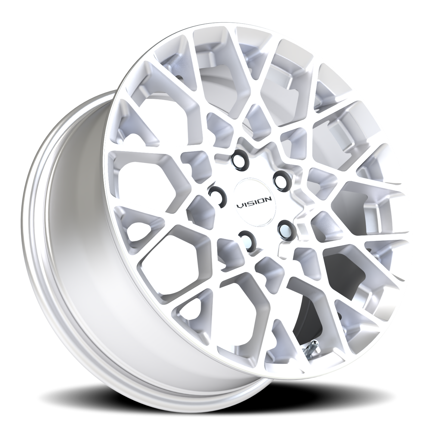 Vision Recoil 17X8 Hyper Silver Wheel