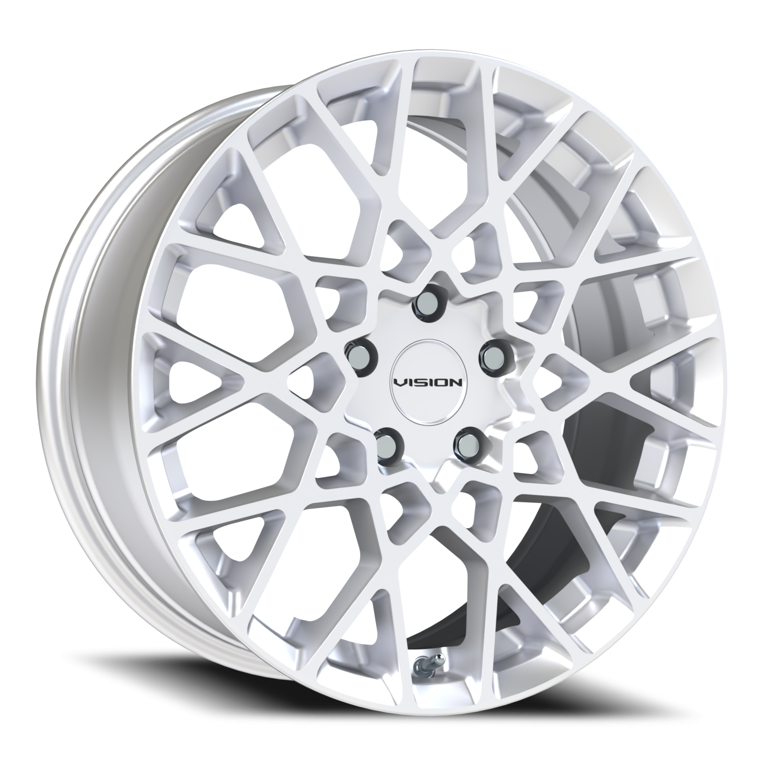 Vision Recoil 18X8 Hyper Silver Wheel