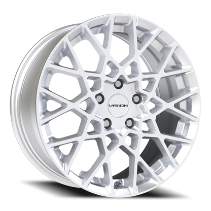 Vision Recoil 18X8 Hyper Silver Wheel
