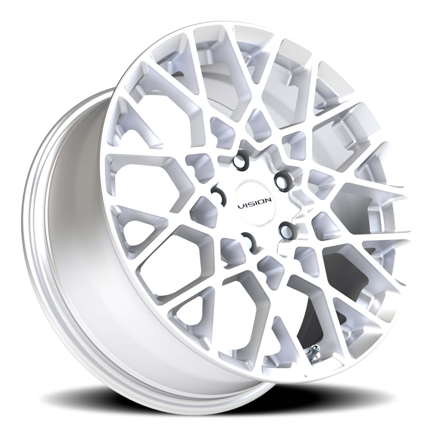 Vision Recoil 18X8 Hyper Silver Wheel