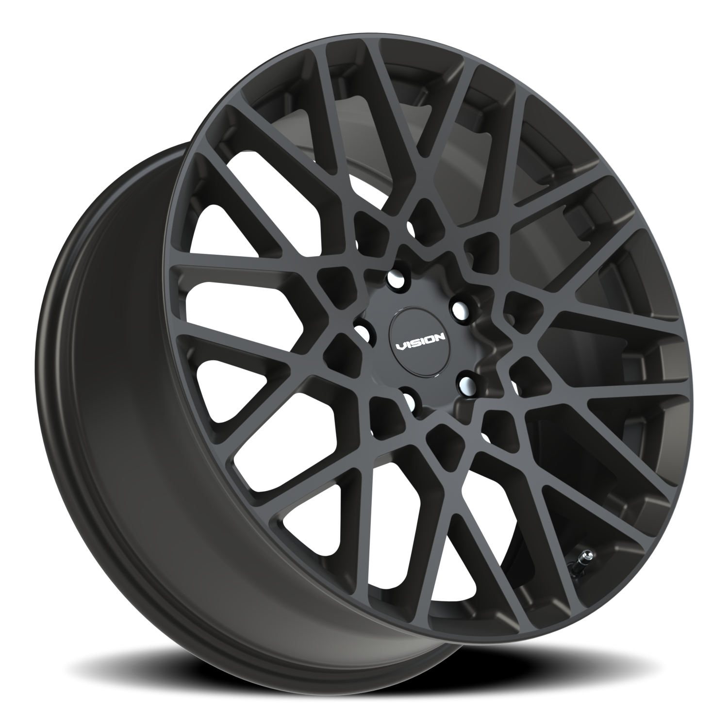 Vision Recoil 20X8.5 Satin Black Wheel