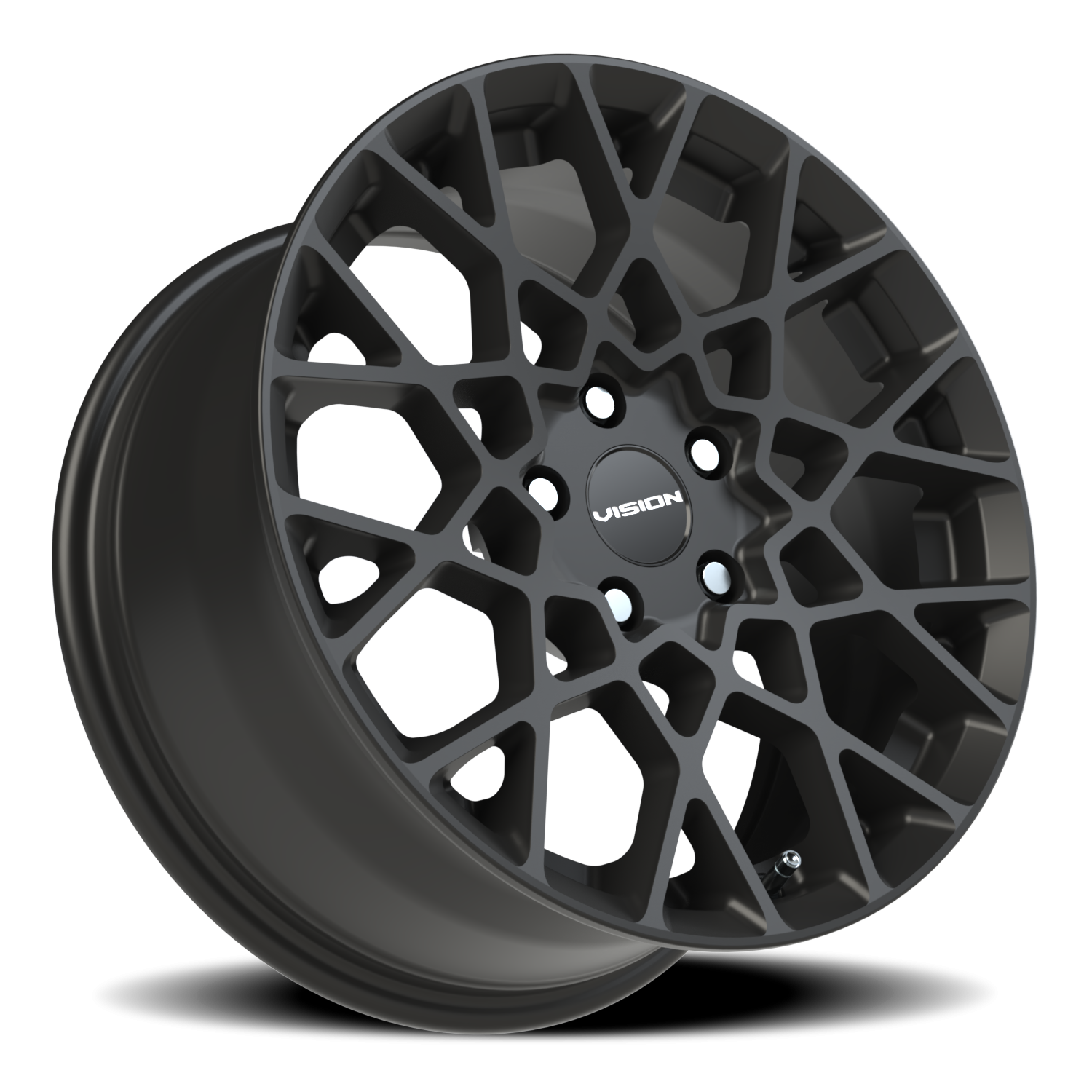 Vision Recoil 17X8 Satin Black Wheel
