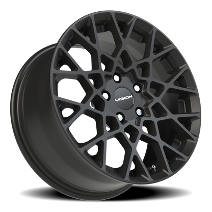 Vision Recoil 17X8 Satin Black Wheel