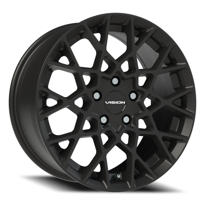 Vision Recoil 17X8 Satin Black Wheel