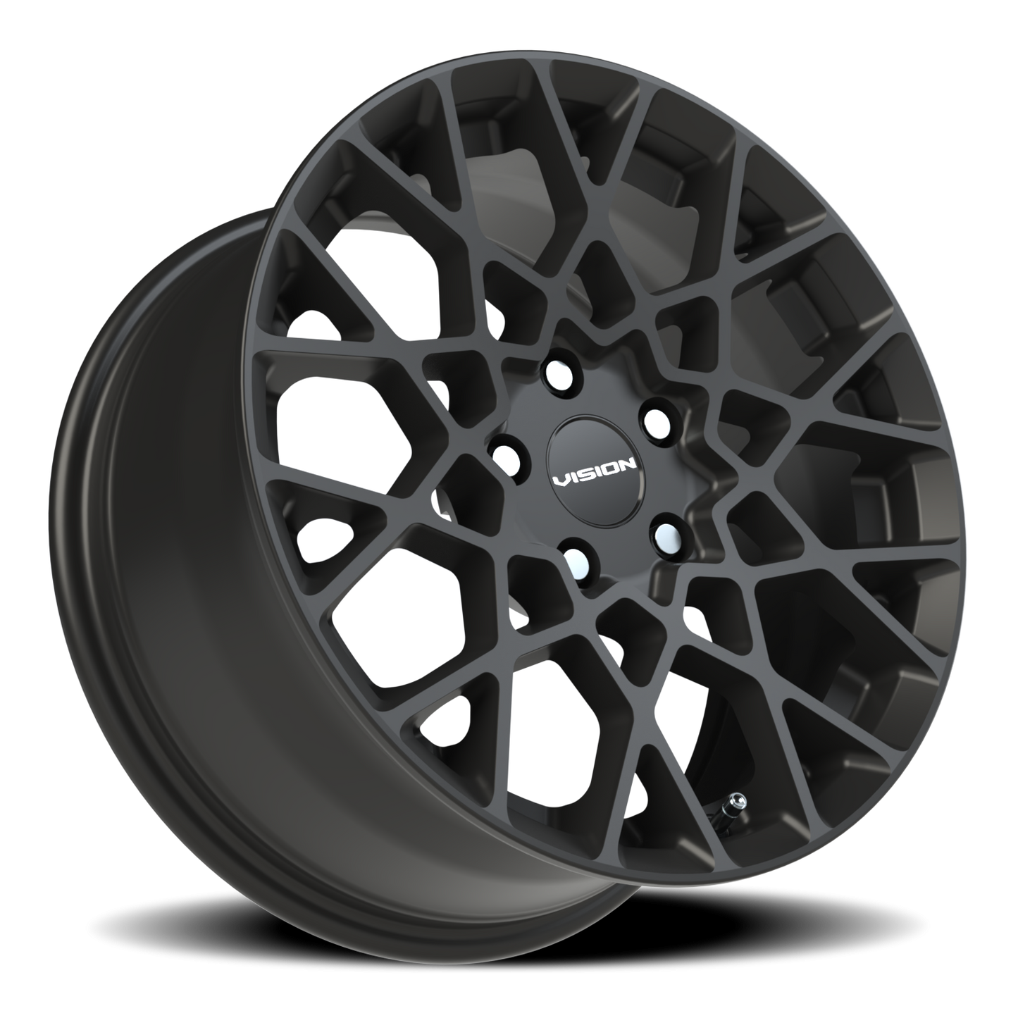 Vision Recoil 17X8 Satin Black Wheel