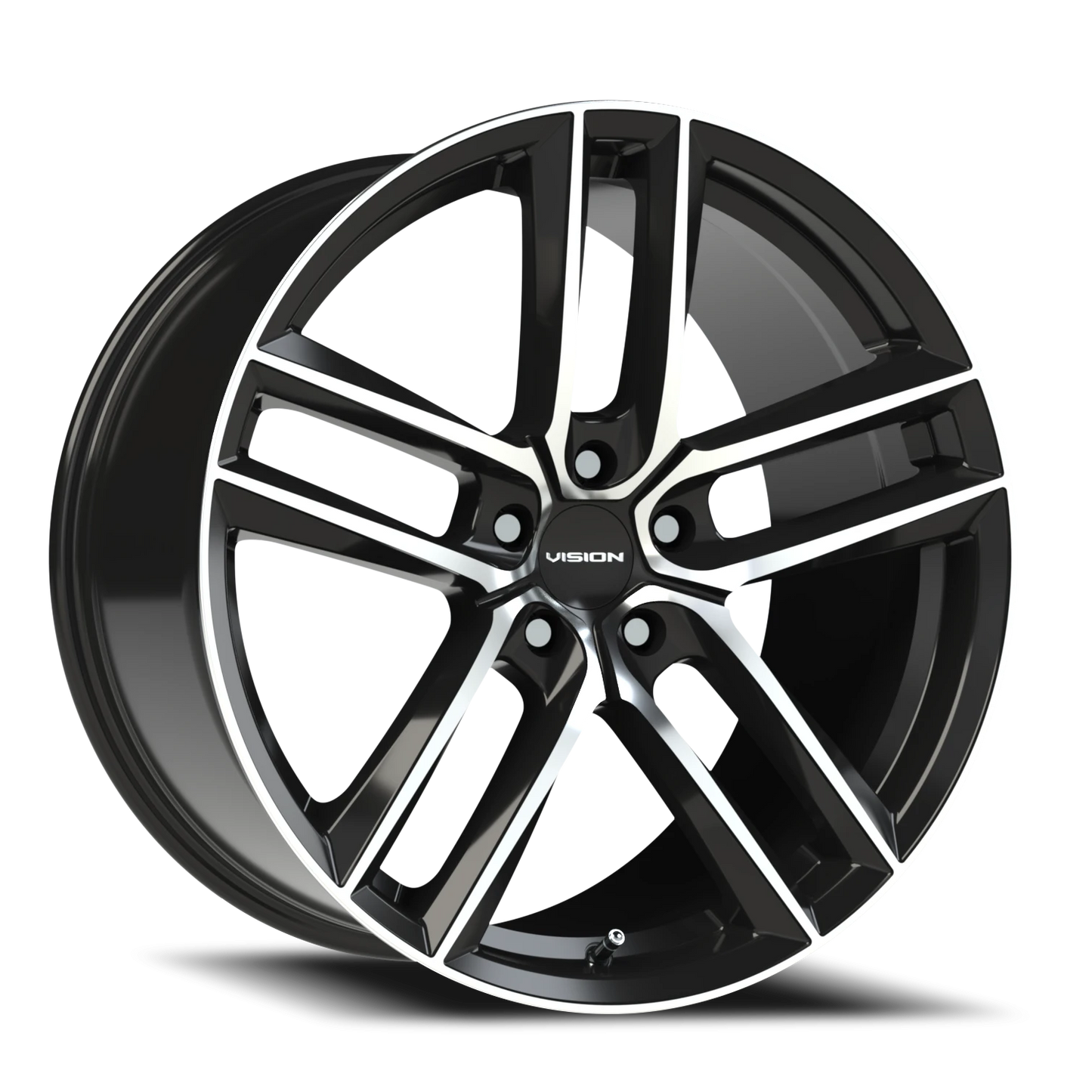 Vision Clutch 20X10.5 Gloss Black Machined Face Wheel