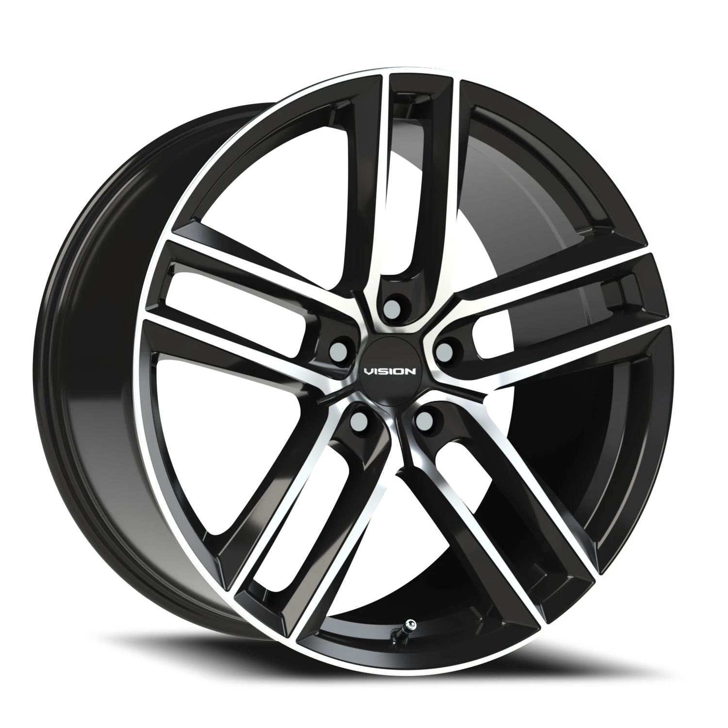 Vision Clutch 20X10.5 Gloss Black Machined Face Wheel