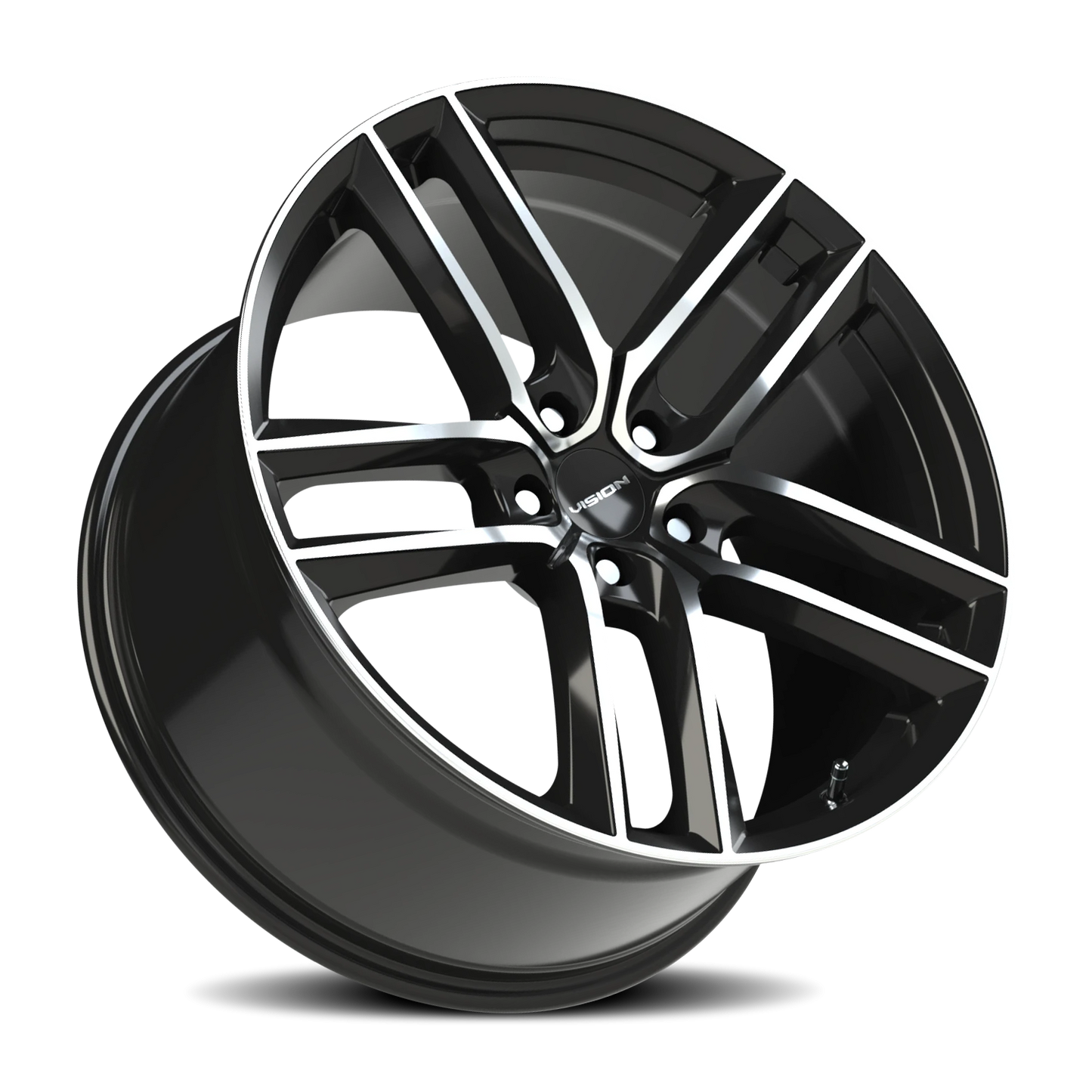 Vision Clutch 20X10.5 Gloss Black Machined Face Wheel