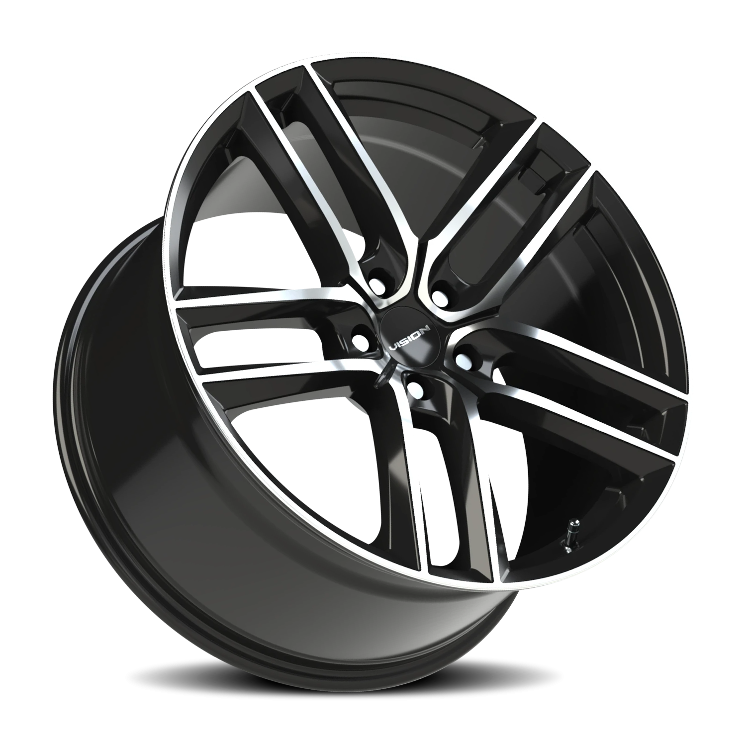 Vision Clutch 20X10.5 Gloss Black Machined Face Wheel