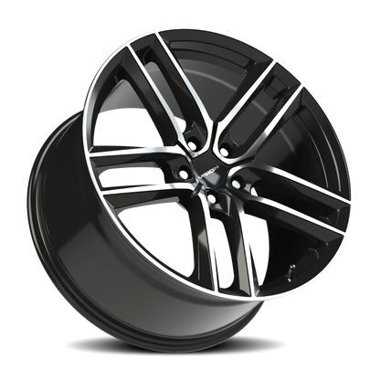 Vision Clutch 20X10.5 Gloss Black Machined Face Wheel