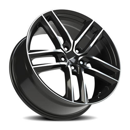 Vision Clutch 20X9 Gloss Black Machined Face Wheel