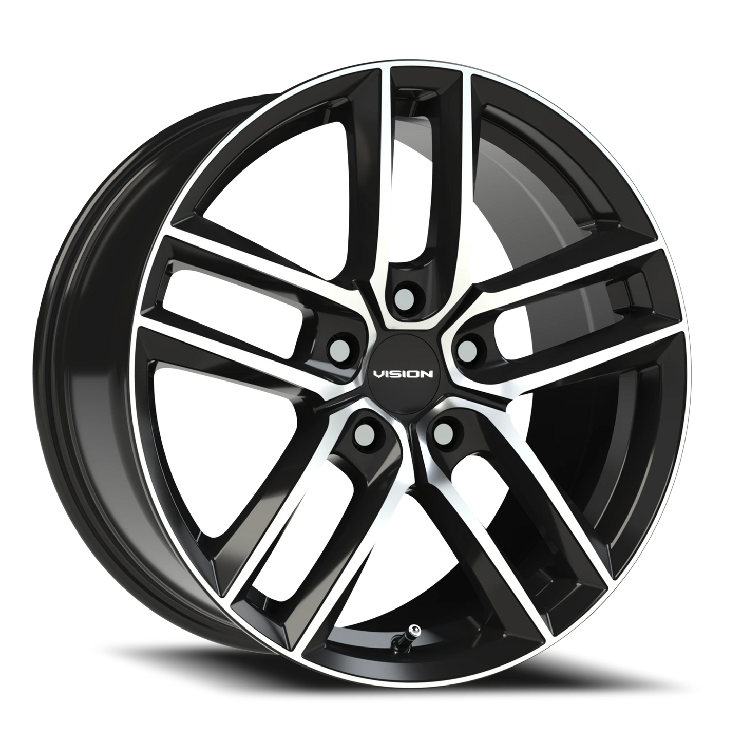 Vision Clutch 18X8.5 Gloss Black Machined Face Wheel