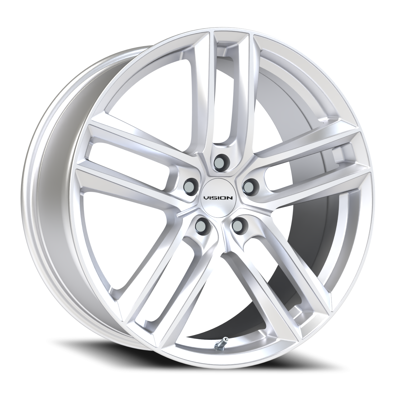 Vision Clutch 20X9 Hyper Silver Wheel