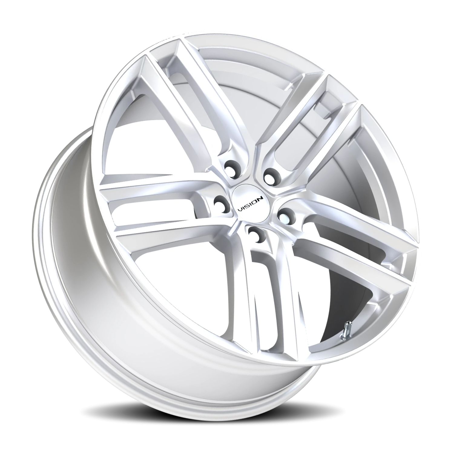 Vision Clutch 20X9 Hyper Silver Wheel