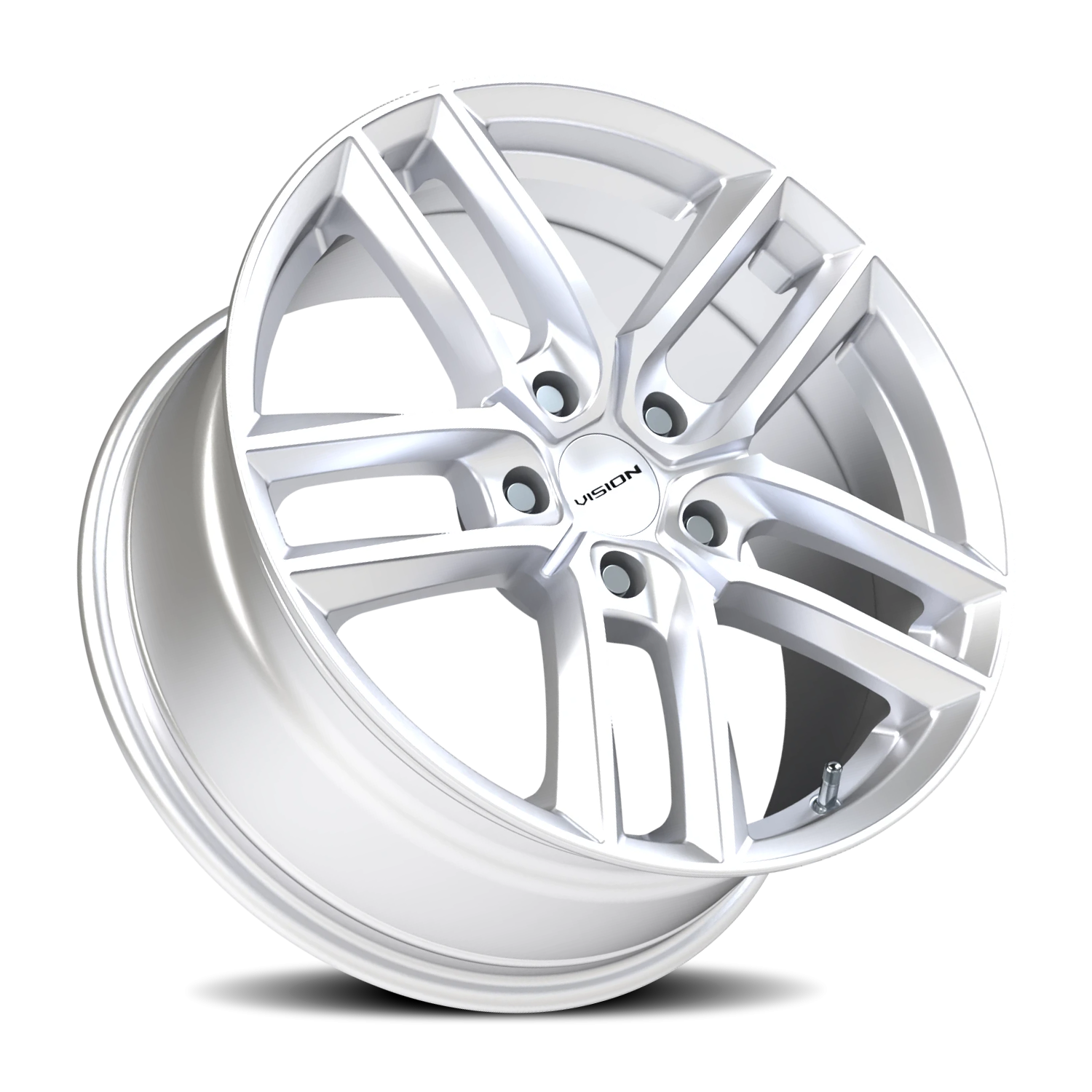 Vision Clutch 18X8.5 Hyper Silver Wheel
