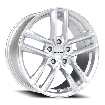 Vision Clutch 18X8.5 Hyper Silver Wheel