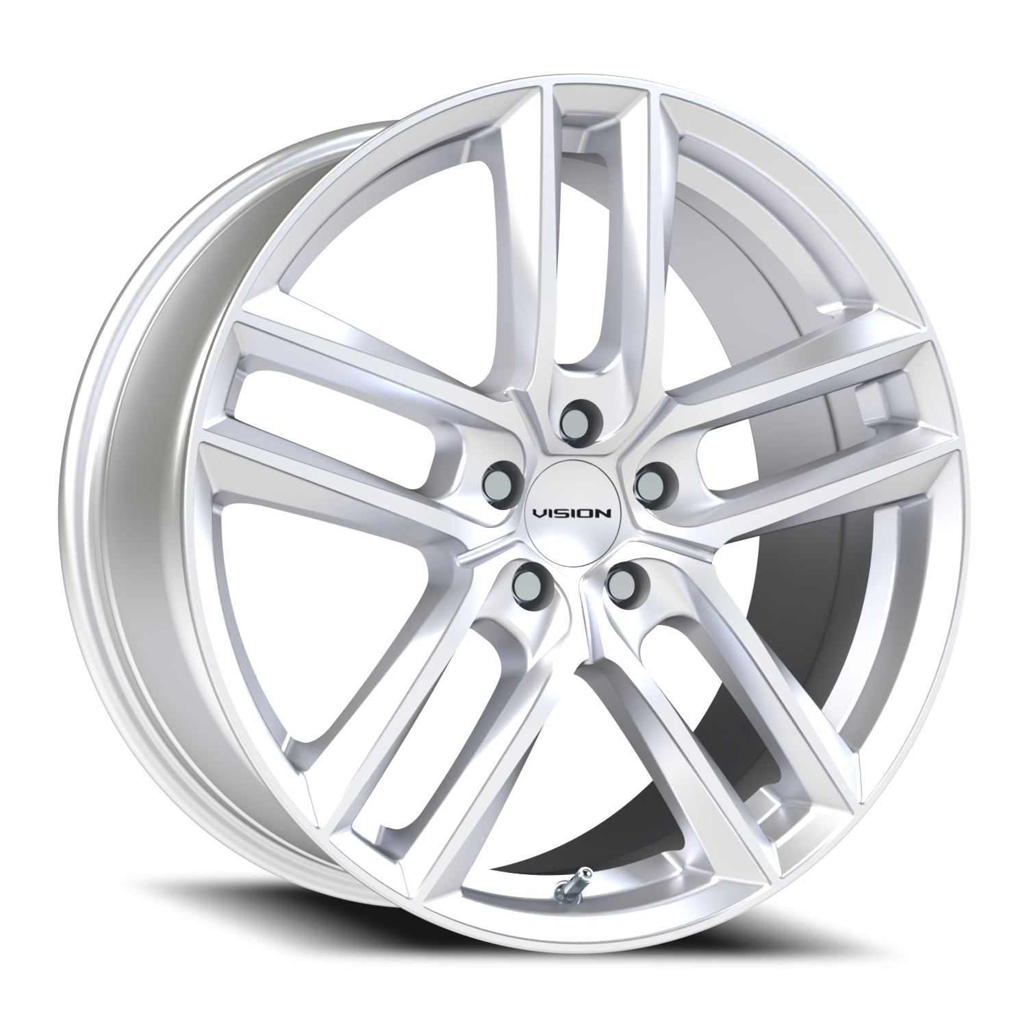 Vision Clutch 19X8.5 Hyper Silver Wheel