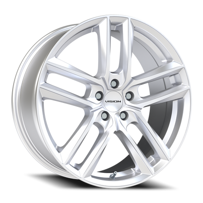 Vision Clutch 19X8.5 Hyper Silver Wheel