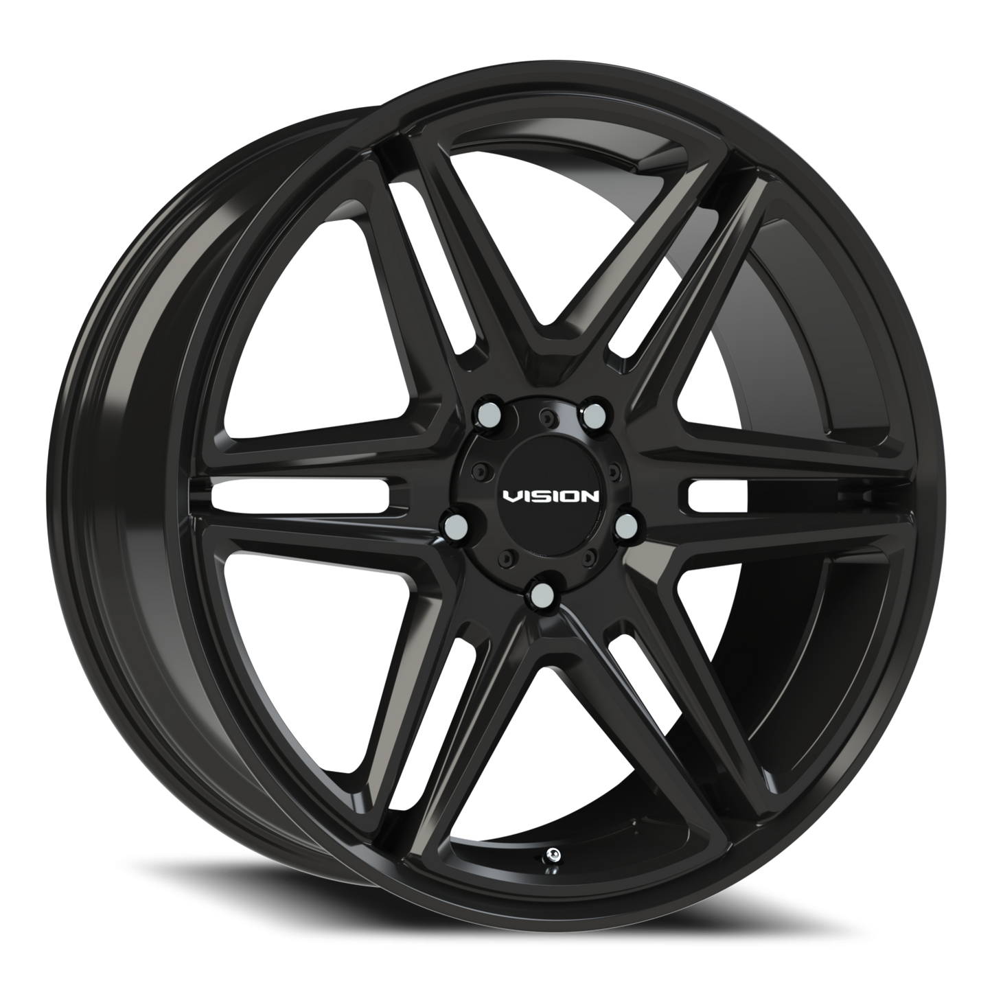 Vision Wedge 22X9.5 Gloss Black Wheel