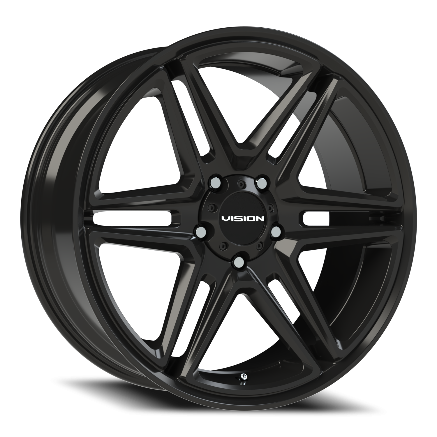 Vision Wedge 22X9.5 Gloss Black Wheel