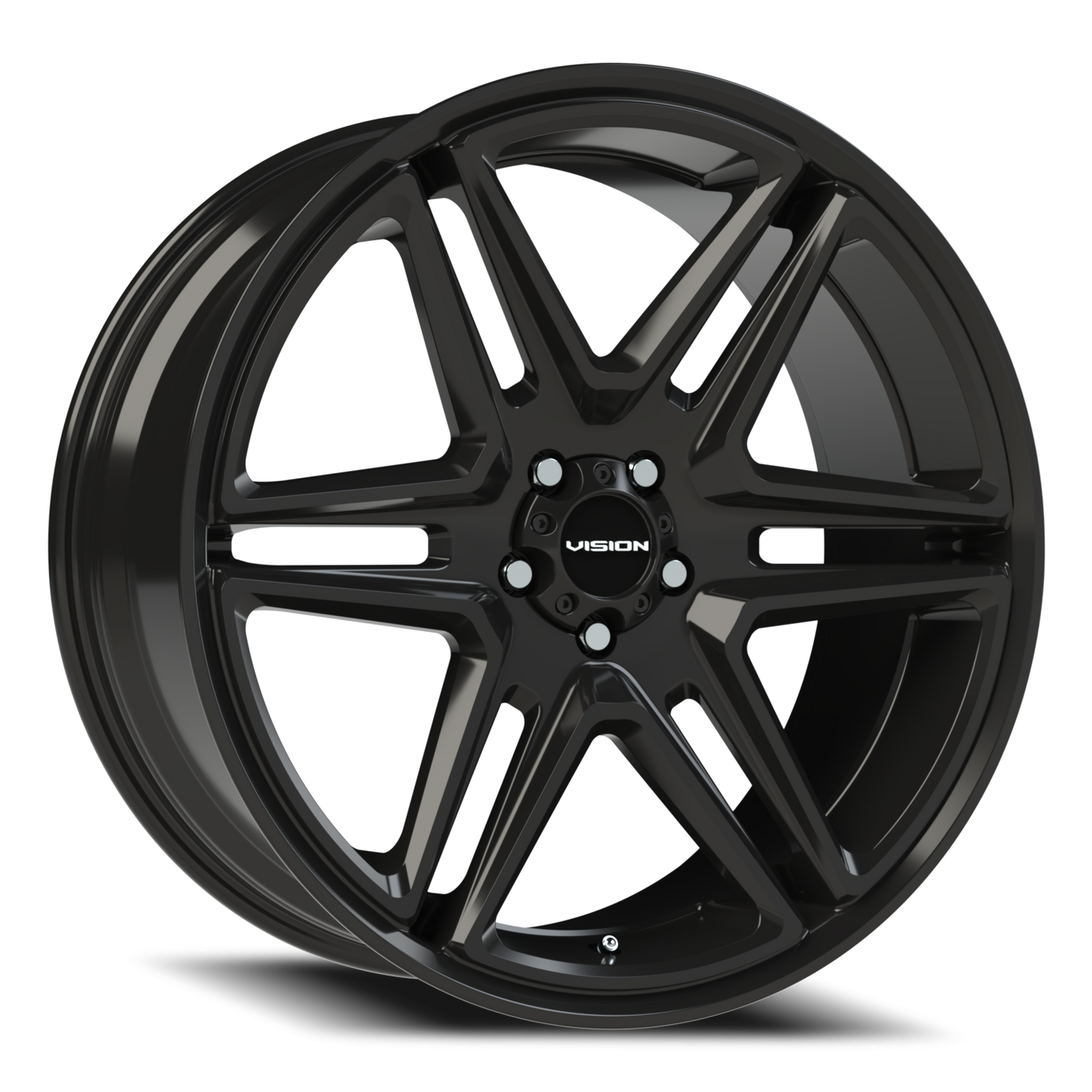 Vision Wedge 22X9.5 Gloss Black Wheel