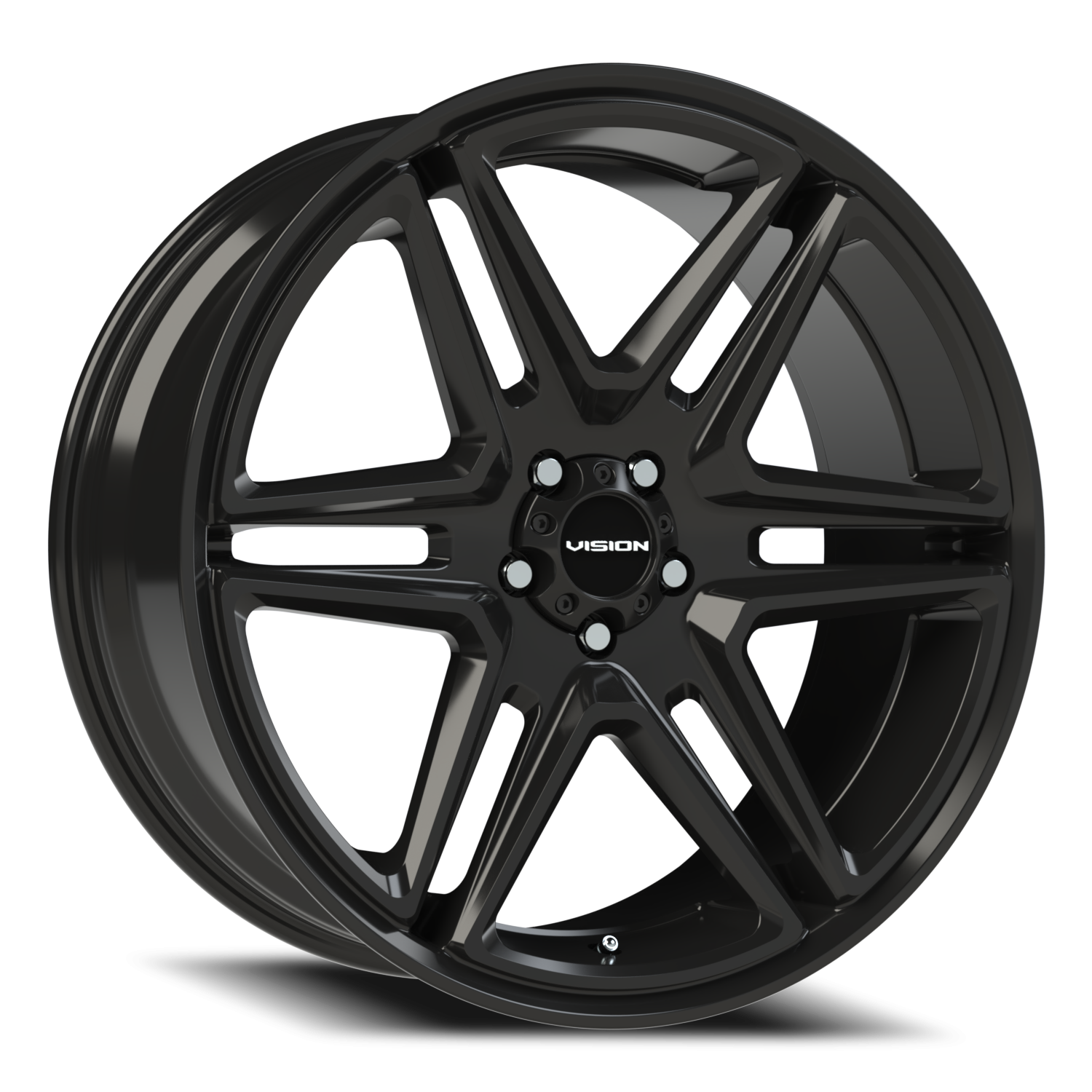 Vision Wedge 22X9.5 Gloss Black Wheel